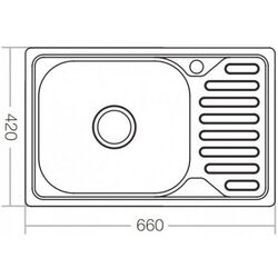 Кухонная мойка Mixxus Z6642-08-180D (Satin) Thumb