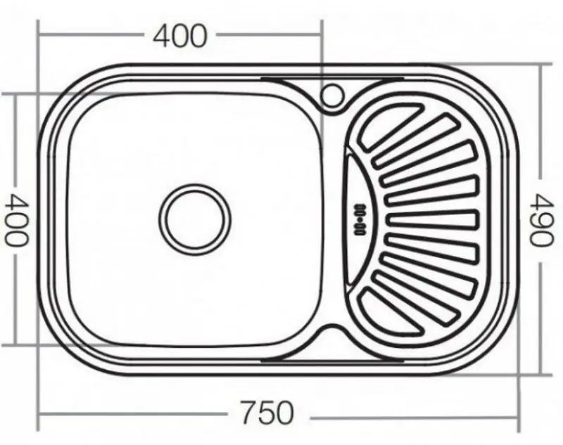 Кухонная мойка Mixxus Z7549-08-180E (Satin) - 2