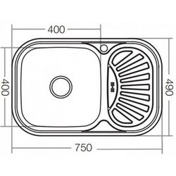 Кухонная мойка Mixxus Z7549-08-180MD (Satin) Thumb