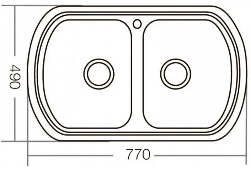 Chiuveta Mixxus Z7749-08-180D (Satin) - 4
