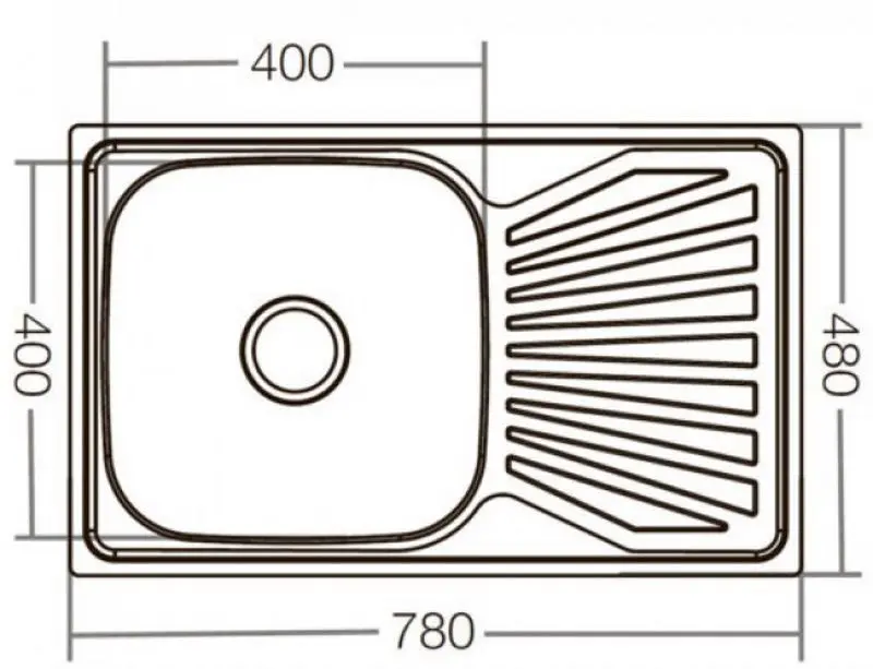 Chiuveta Mixxus Z7848-08-180D (Satin) - 5
