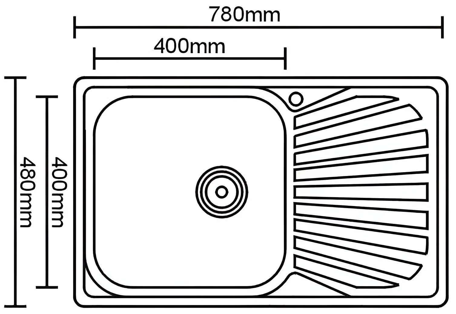 Chiuveta Mixxus Z7848-08-180MD (Inox)