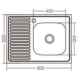 Chiuveta Mixxus Z8050R-06-160E (Satin) Thumb