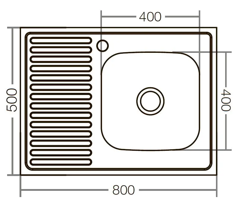 Chiuveta Mixxus Z8050R-06-160E (Satin) - 3