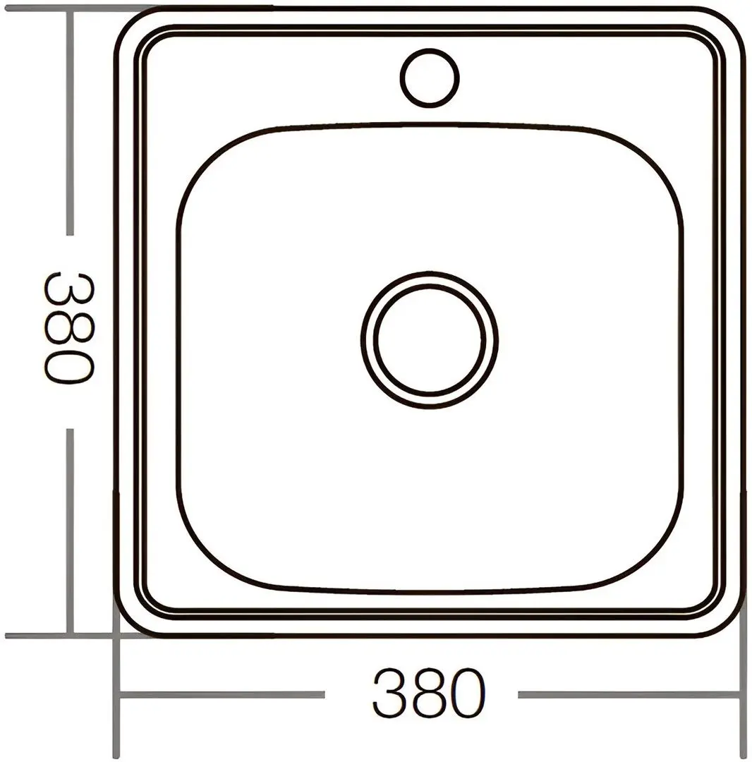 Мойка Mixxus Z3838-06-160E (Satin) - 3