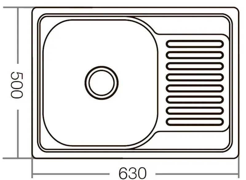 Мойка Mixxus Z6350-08-160D (Inox) - 3