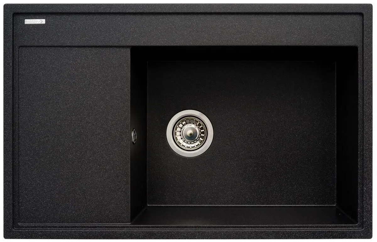 Chiuveta Pyramis Camea 79x50 1B 1D R (Black)
