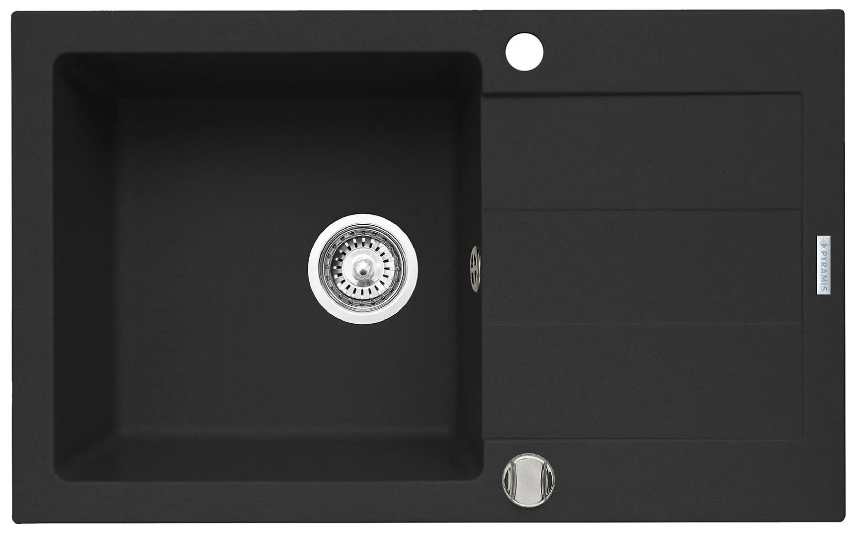 Chiuveta Pyramis Sparta Plus 78x48 1B 1D (Carbon)