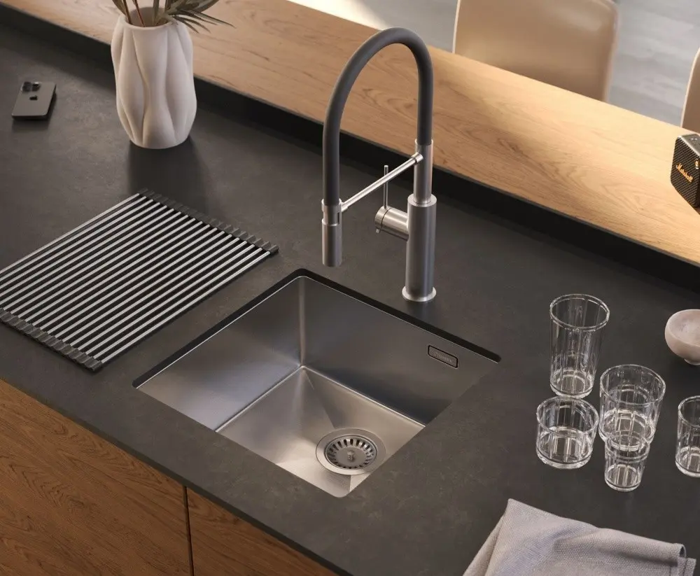 Кухонная мойка Quadron Anthony 50 (Brushed Steel) - 2