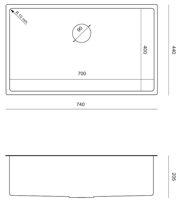 Кухонная мойка Quadron Anthony 80 (Brushed Steel) - 3