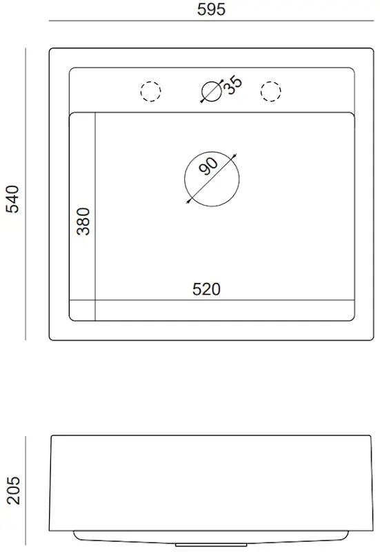 Кухонная мойка Quadron Bill 110 (Pure Carbon) - 4
