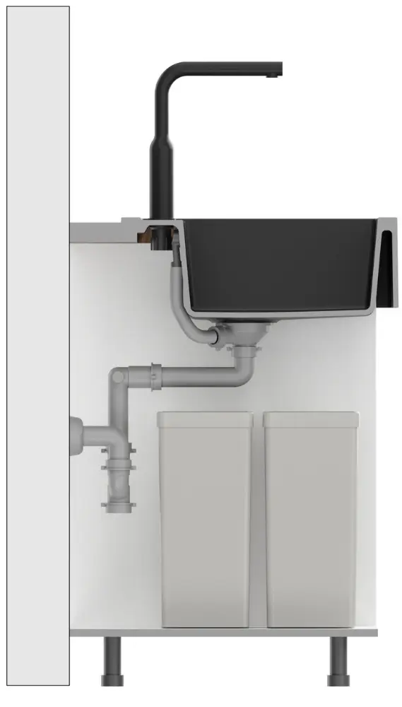 Кухонная мойка Quadron Bill 110 (Pure Carbon) - 5