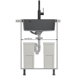 Кухонная мойка Quadron Bill 110 (Pure Carbon) Thumb