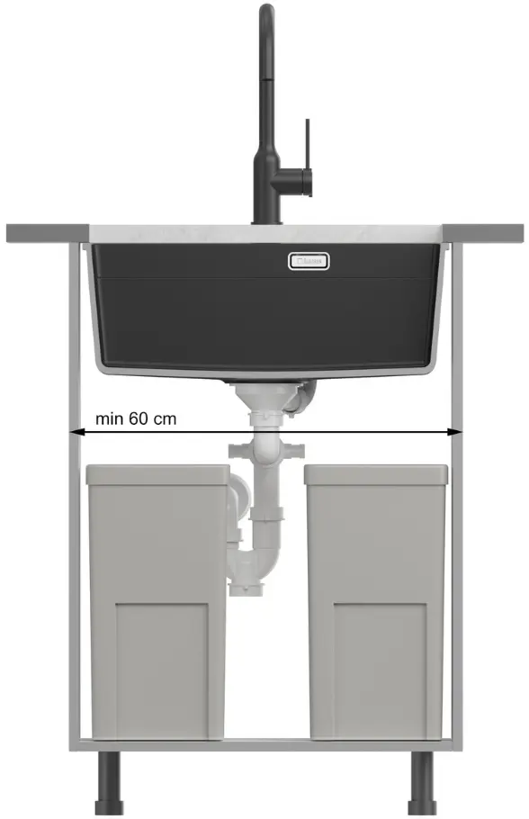 Кухонная мойка Quadron Logan 100 (Silver Stone) - 6