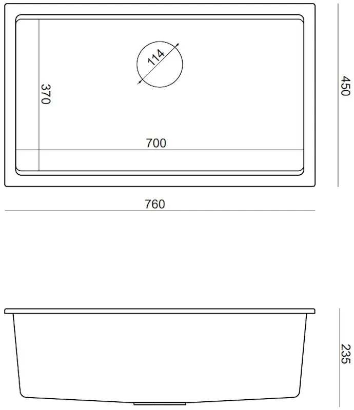 Кухонная мойка Quadron Logan 110 (Pure Carbon) - 4