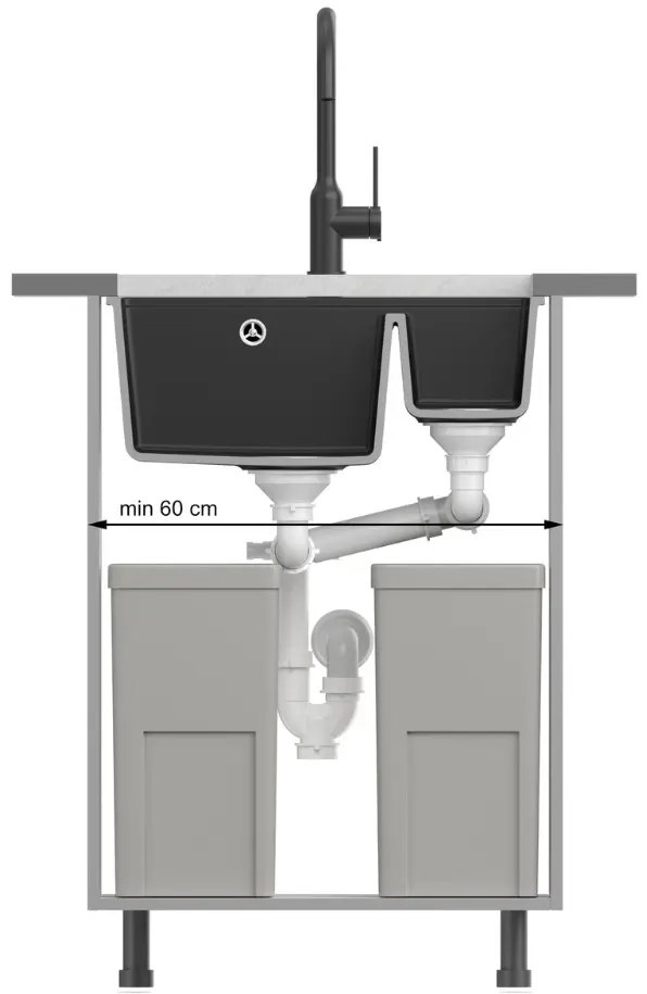 Кухонная мойка Quadron Logan 150 (Soft Taupe) - 5
