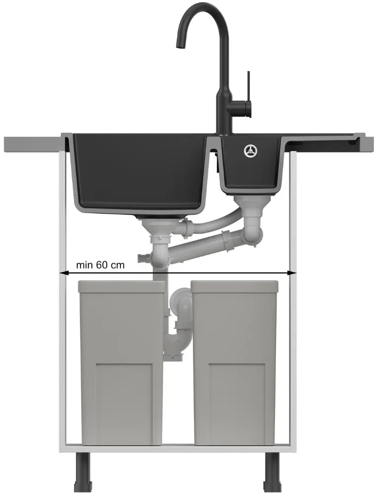Chiuveta Quadron Morgan 156 (Pure Carbon) - 6