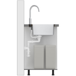 Chiuveta Quadron Russel 110 (Brushed Steel) Thumb