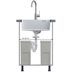 Chiuveta Quadron Russel 110 (Brushed Steel) Thumb