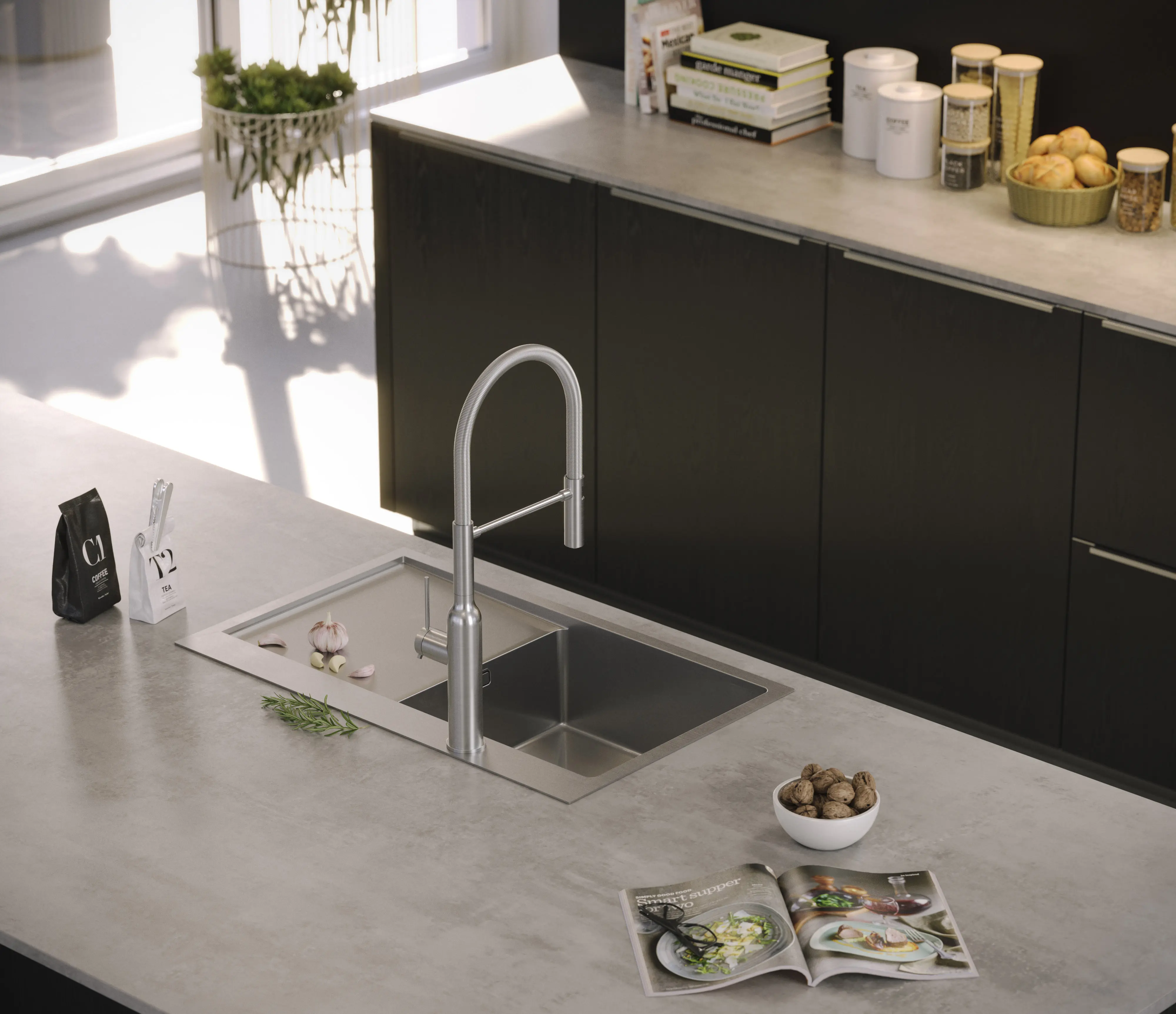 Chiuveta Quadron Russel 111 (Brushed Steel) - 4