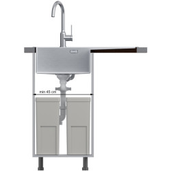 Chiuveta Quadron Russel 111 (Brushed Steel) Thumb