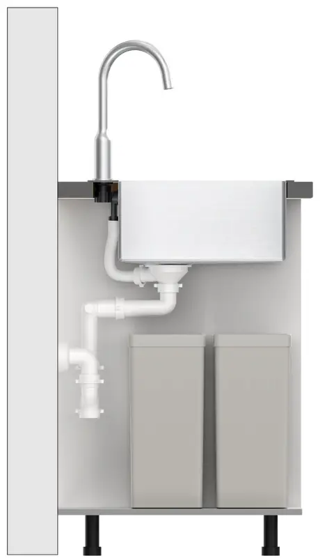 Chiuveta Quadron Russel 111 (Brushed Steel) - 7