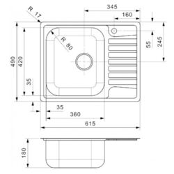 Chiuveta Reginox Admiral 40 R18316 (Inox) Thumb