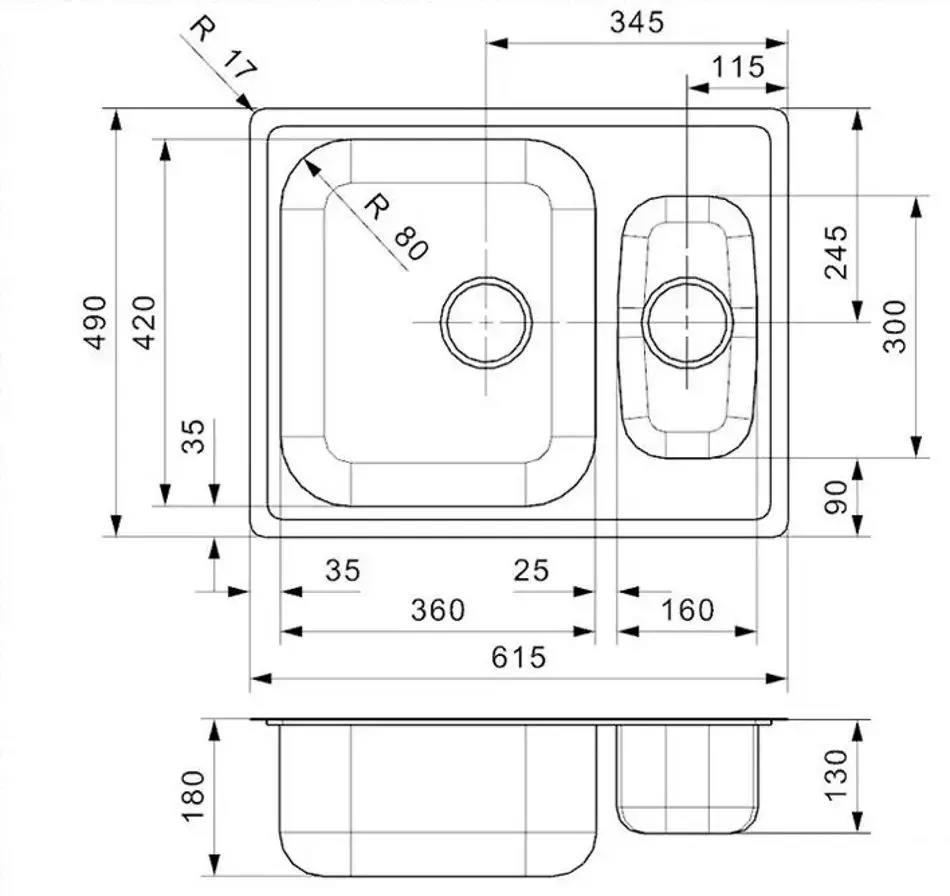 Кухонная мойка Reginox Admiral 60 R18279 (Inox)
