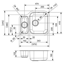 Chiuveta Reginox Alaska R19016 (Inox) Thumb