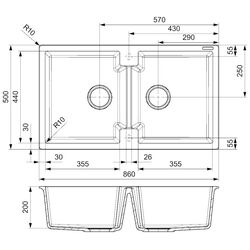 Chiuveta Reginox Amsterdam 20 R31001 (Black Silvery) Thumb