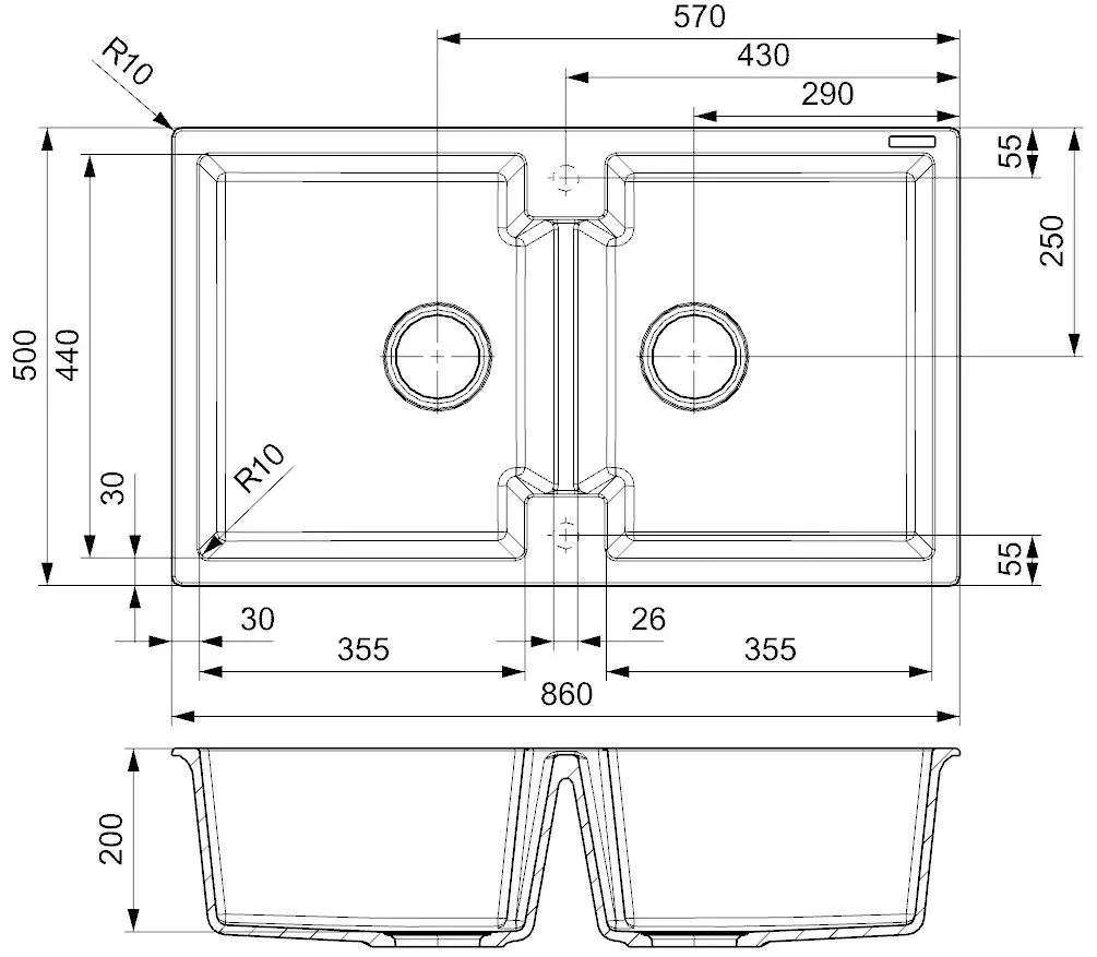 Chiuveta Reginox Amsterdam 20 R31025 (Caffe Silvery)