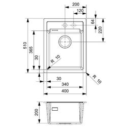 Chiuveta Reginox Amsterdam 34 R33562 (Grey Silvery) Thumb