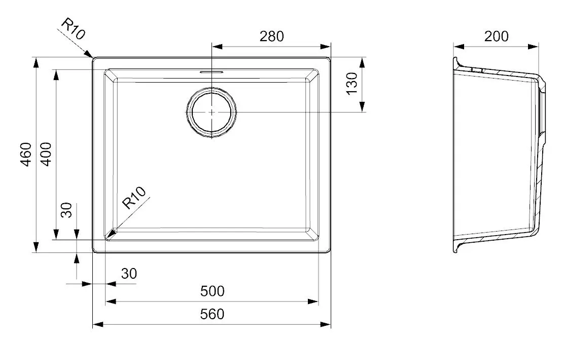Chiuveta Reginox Amsterdam 50 R30851 (Grey Silvery)