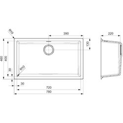 Chiuveta Reginox Amsterdam 72 R30899 (Grey Silvery) Thumb