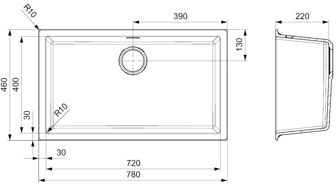 Chiuveta Reginox Amsterdam 72 R30905 (Caffe Silvery)
