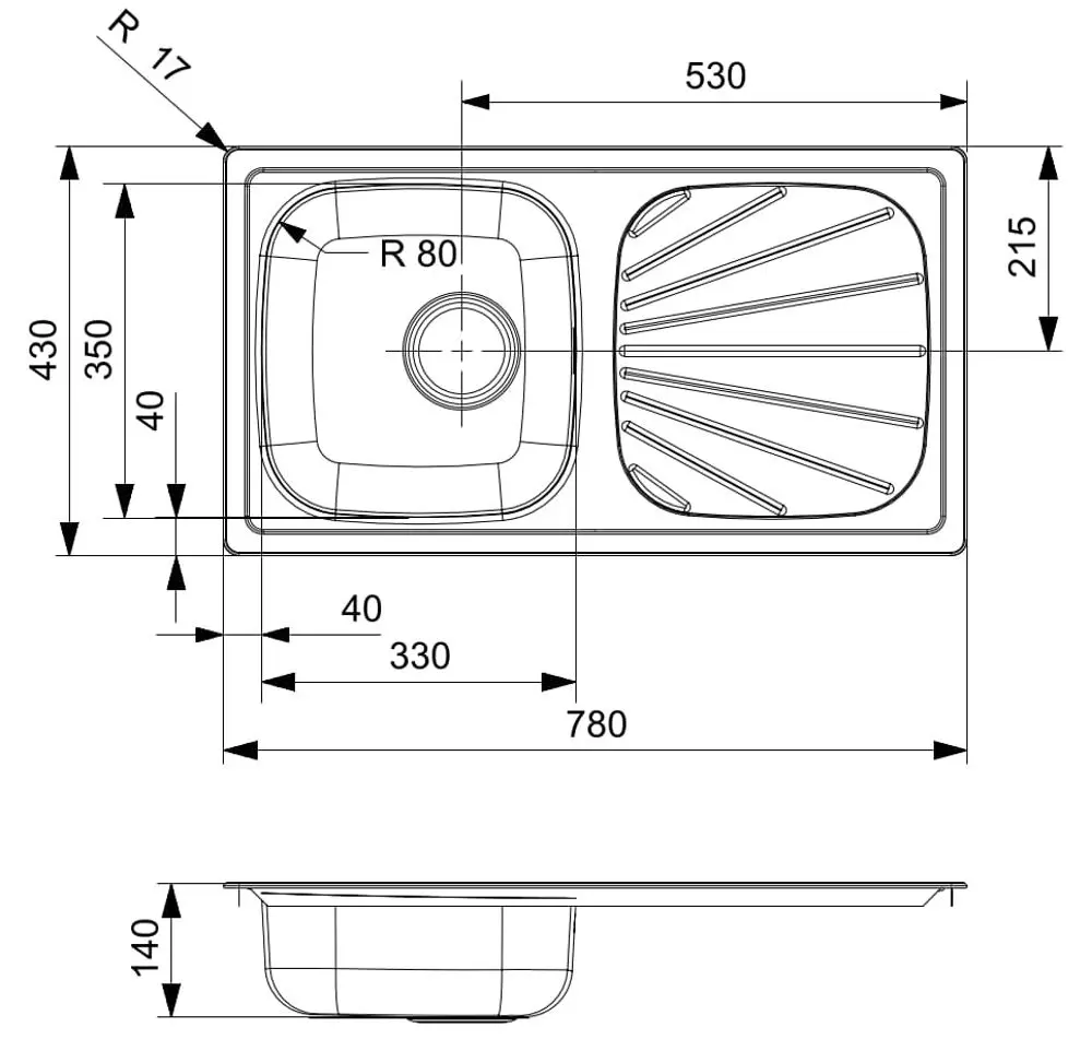 Chiuveta Reginox Beta 10 R16756 (Inox)