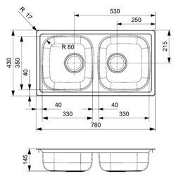 Chiuveta Reginox Beta 20 R16763 (Inox) Thumb
