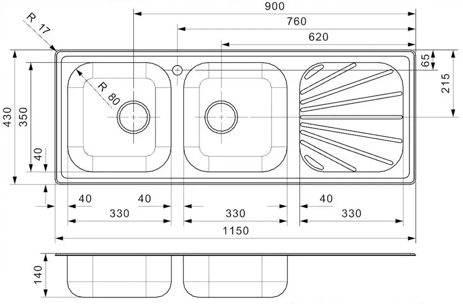 Chiuveta Reginox Beta 30 R16770 (Inox)