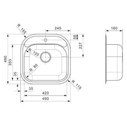Chiuveta Reginox Boston R00670 (Inox) Thumb