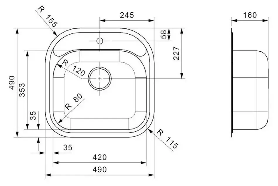 Chiuveta Reginox Boston R00670 (Inox)