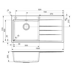 Кухонная мойка Reginox Breda 10 Left R33593 (Caffe Silvery) Thumb