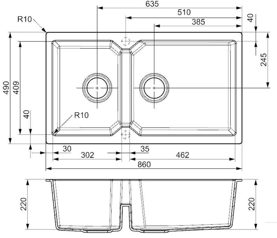 Chiuveta Reginox Breda 20 R33692 (Caffe Silvery)