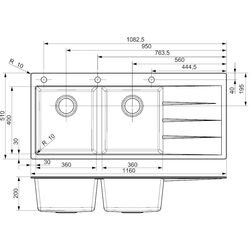 Chiuveta Reginox Breda 30 Left R33760 (Grey Silvery) Thumb