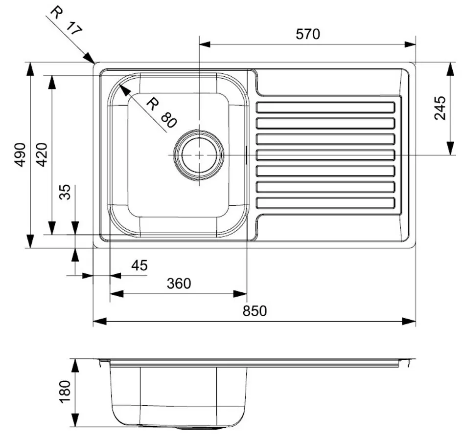 Кухонная мойка Reginox Centurio 10 R19542 (Inox)