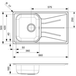 Chiuveta Reginox Diplomat 10 Eco OKG R21170 (Inox) Thumb
