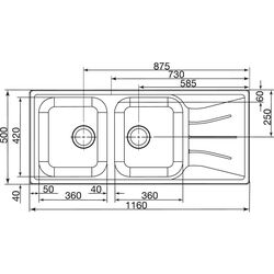 Chiuveta Reginox Diplomat 30 Eco R21293 (Inox) Thumb