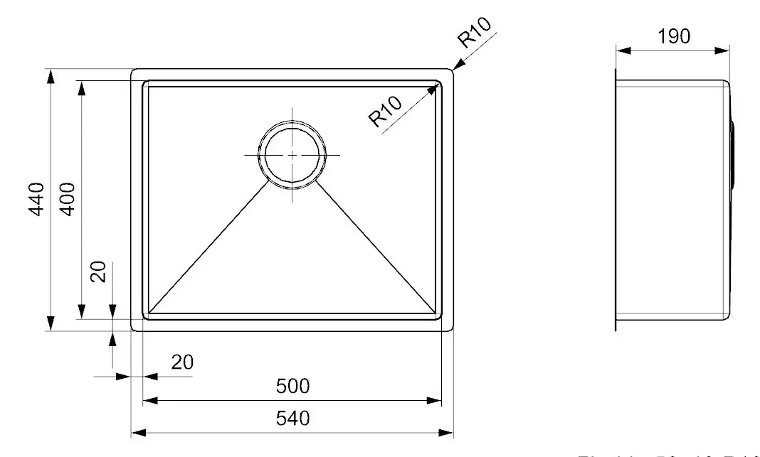 Chiuveta Reginox Florida 50x40 R26281 (Inox)
