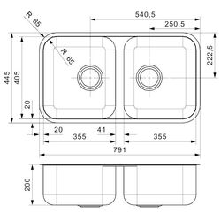 Chiuveta Reginox Halifax R17357 (Inox) Thumb
