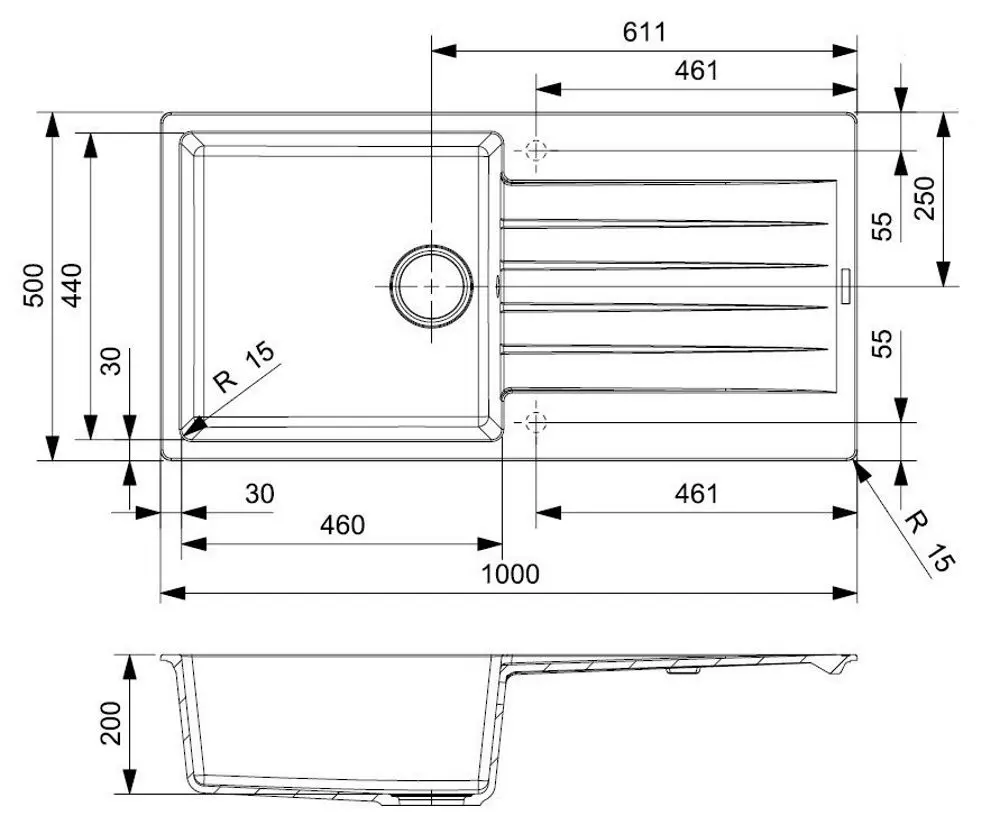 Chiuveta Reginox Harlem 10 R31247 (Pure White)