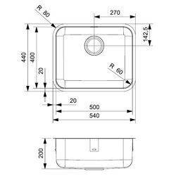 Chiuveta Reginox IB 5040 R32022 (Inox) Thumb